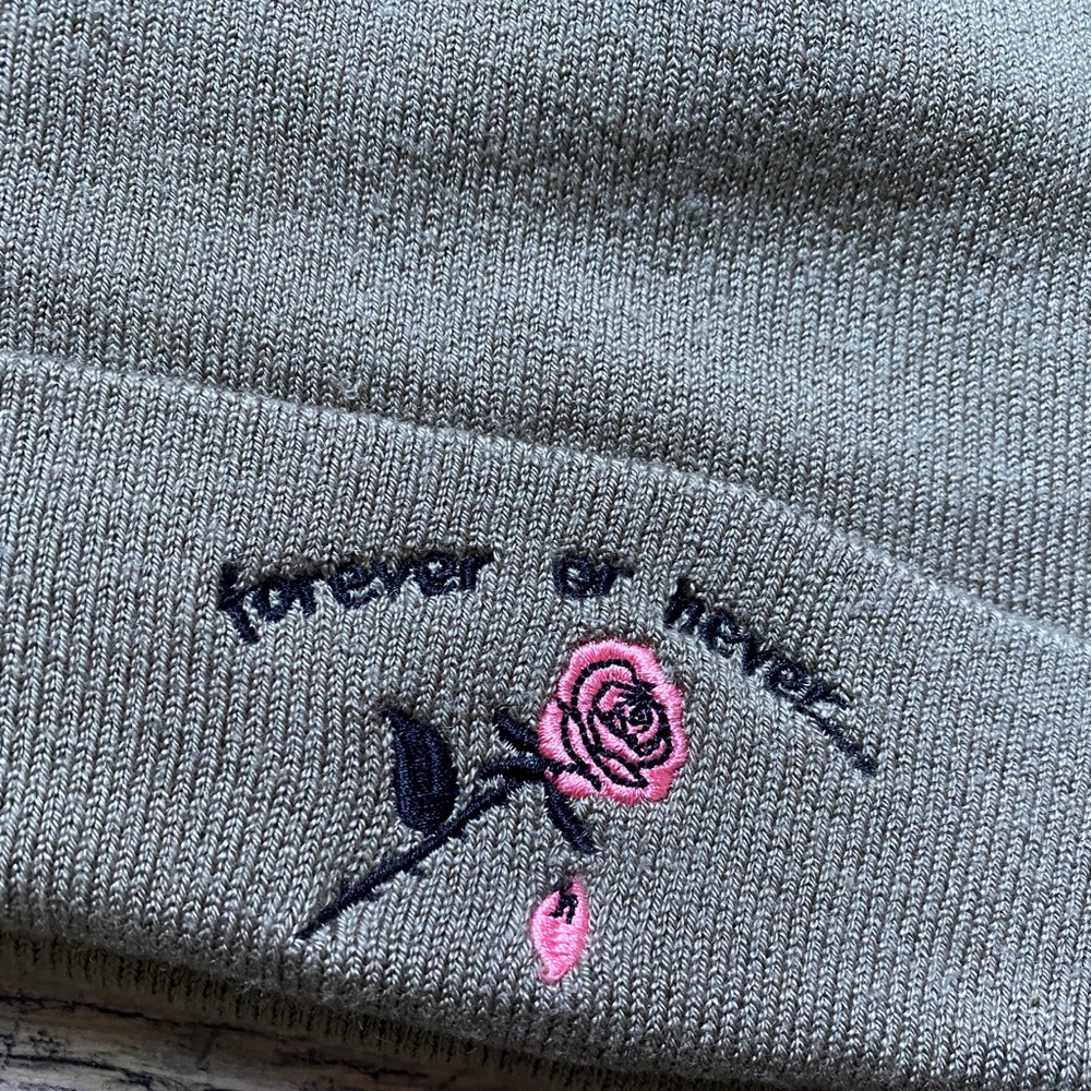 ‘Forever or Never’ Rose Beanie